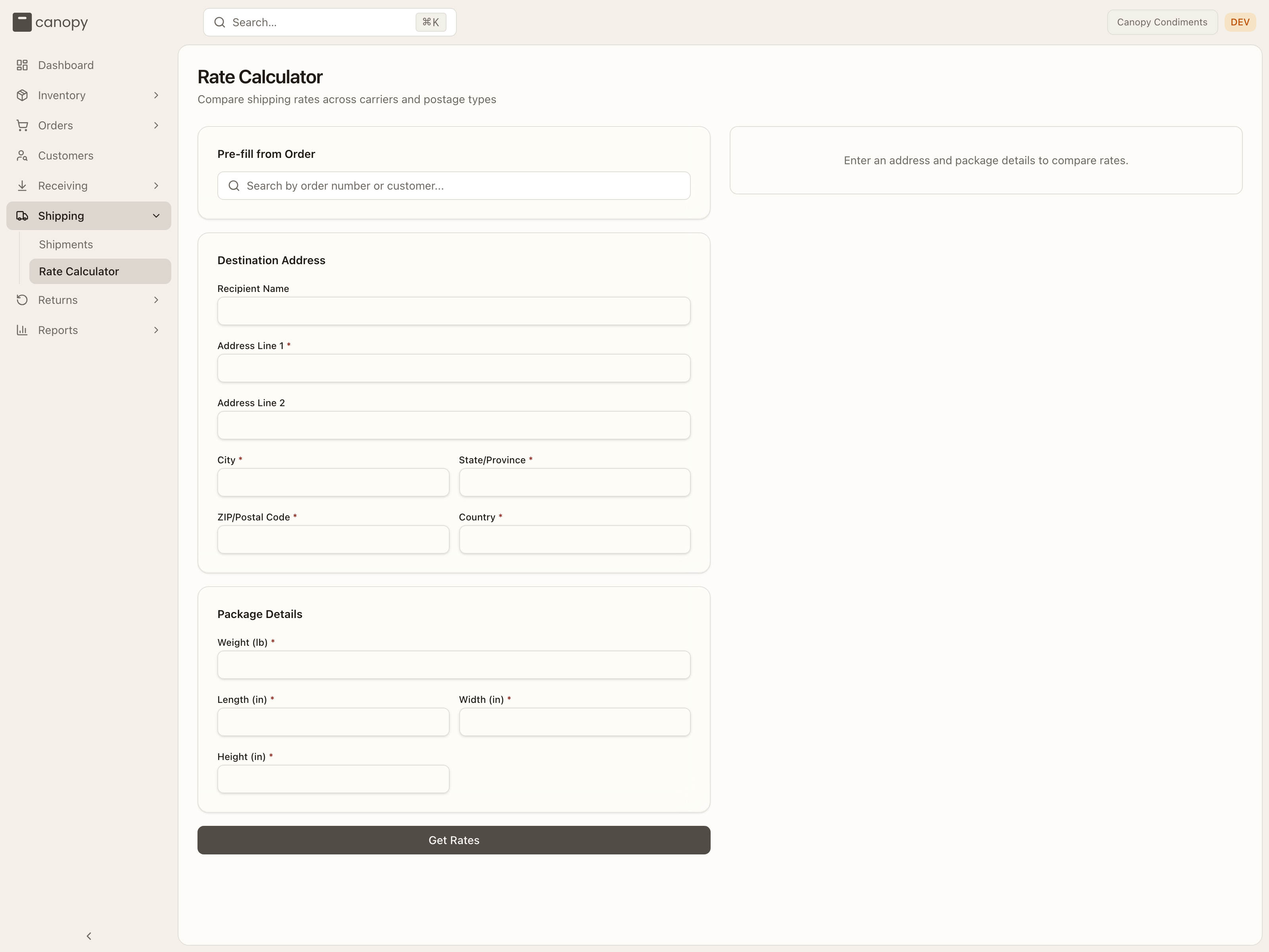 The Rate Calculator